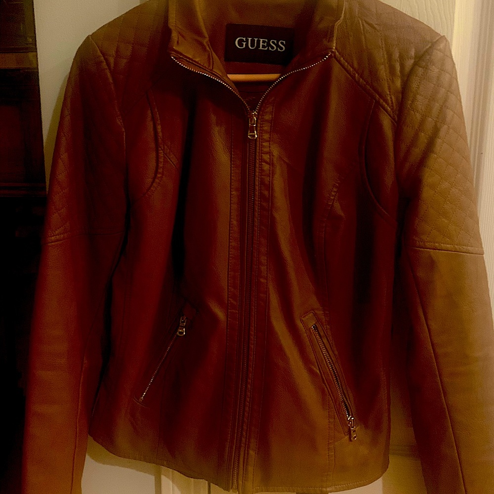 Guess Lightweight Leather Jacket